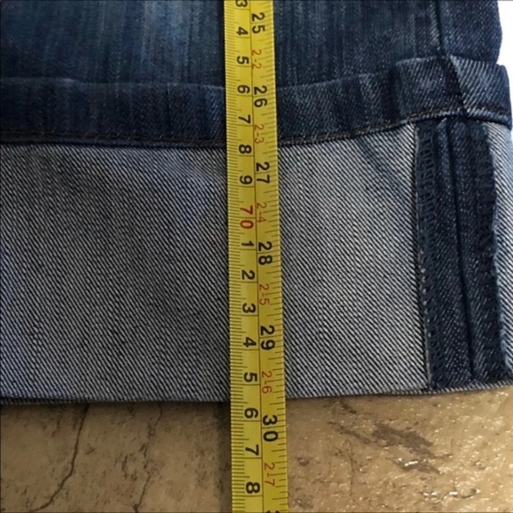 Merona Crop Jeans Women’s Size 6 R Cuffed Denim Cotton Blend - Picture 11 of 12